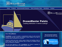 Tablet Screenshot of oceanmasterpaints.com